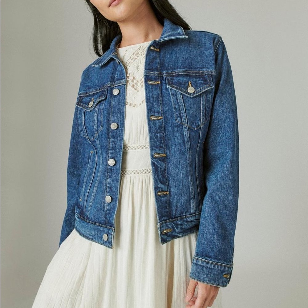 Lucky Brand The Tomboy Trucker Denim Jacket
